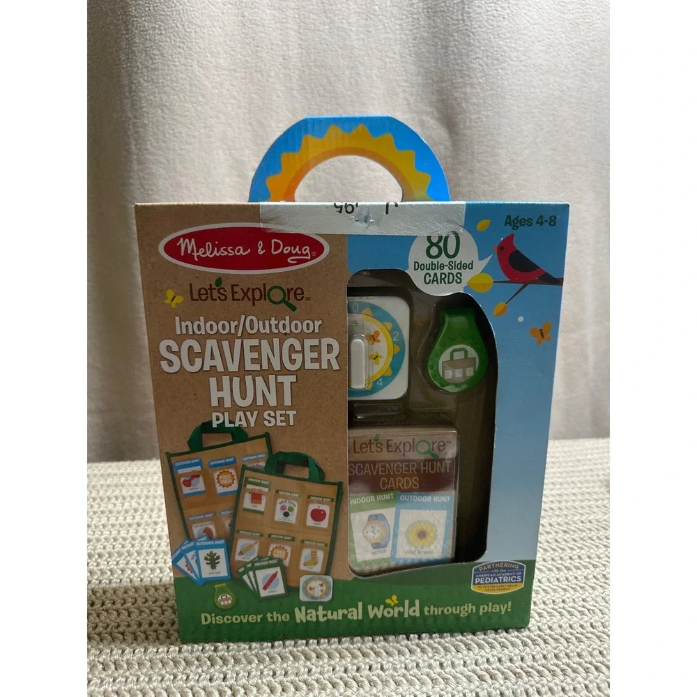 Melissa & Doug Lets Explore Indoor Outdoor Scavenger Hunt Play Set 30819 NEW